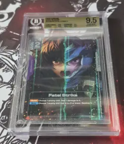 BGS 9.5 Fatal Strike SP ST05-014 C+ Gundam Card Game English - Image 1
