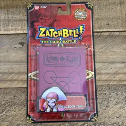 2005 BANDAI ZATCH BELL SERIES 1 THE CARD BATTLE GAME ZOFIS PINK SPELL BOOK RARE - Image 1