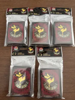 Pokemon TCG Card Sleeves World Championships Anaheim 2025 Lot of 5 - Image 1