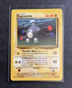 Pokemon TCG 2000 Dark Magneton 28/82 1999 & 2000 Magnemite 40HP 3Total Cards - Image 5