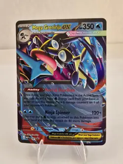 Pokemon Card TCG: Mega Greninja Ex MEP 081 Black Star Promo Ready to Ship! - Image 1