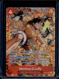 Bandai One Piece Card Game Monkey D. Luffy OP16-015 Alt Art SR - Image 1