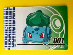 Bulbasaur No.001 Pokemon Anime Mini Card Nintend very rare Japanese Japan F/S d - Image 2