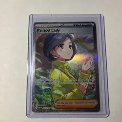 Pokemon TCG Trainer Parasol Lady Supporter Card Holo Rare - Image 1