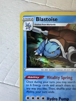 Blastoise 017/078 Holo Rare Pokemon GO NM TCG Card - See Description | Near Mint - Image 3