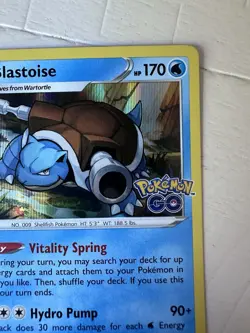 Blastoise 017/078 Holo Rare Pokemon GO NM TCG Card - See Description | Near Mint - Image 4