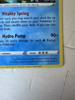 Blastoise 017/078 Holo Rare Pokemon GO NM TCG Card - See Description | Near Mint - Image 5