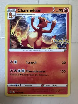 Charmeleon 009/078 Pokemon GO Uncommon NM TCG Card | See Description | - Image 1