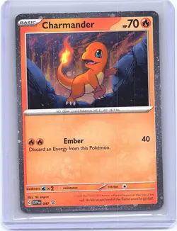 Charmander Cosmos Holo NM SVP Black Star Promo 047 Pokemon Card - Image 1