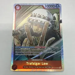 Bandai One Piece Card Game Trafalgar Law OP14-009 Alt Art Holo SR Eng 10000 - Image 1