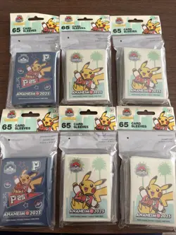 Lot of 6 TCG Card Sleeves Pokemon World Championships Anaheim 2025 Sealed - Image 1