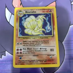 Pokemon Ninetales Base Set Rare 12/102 80 HP Stage 1 Nintendo 1999 English Card - Image 3