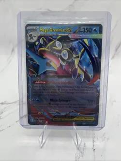 Pokemon Card TCG: Mega Greninja Ex MEP 081 Black Star Promo Ready to Ship! - Image 1