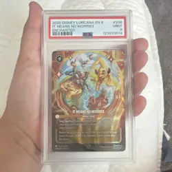 PSA 9 It Means No Worries 208/204 Enchanted Foil Disney Lorcana 2025 EN - Image 5