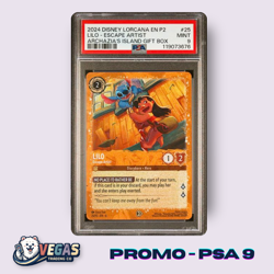 Lilo Escape Artist 25/P2 Glimmer Foil Promo PSA 9 MINT Archazia's Disney Lorcana - Image 1