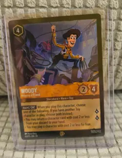 Lorcana Woody Helping A Friend 60/P3 Foil Promo Disney - Attack Of The Vine - Image 1