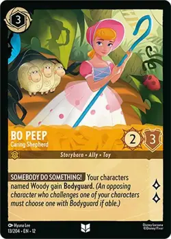 Bo Peep - Caring Shepherd 13/204 Non-Foil Wilds Unknown Disney Lorcana - Image 1