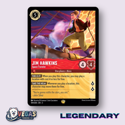 Jim Hawkins Space Traveler 109/204 Legendary Into the Inklands NM Disney Lorcana - Image 1