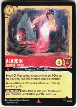 Aladdin Barreling Through 123/204 Whispers in the Well Disney Lorcana - Image 1