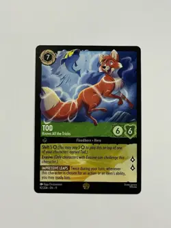 Disney Lorcana Winterspell -Tod - Knows All the Tricks 92/204 Legendary-Non Foil - Image 1