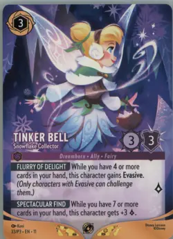 Tinker Bell - Snowflake Collector Non Foil Promo Disney Lorcana - Image 1
