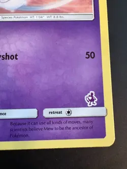 Mew 32/68 Battle Academy Hidden Fates Mewtwo Stamped Pokemon Card TCG LP - Image 2