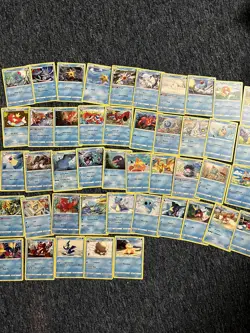 Pokemon Trading Card Game Lot Of 103 Water Type Cards - Image 2