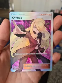 Pokemon TCG Ultra Prism Cynthia Card 148-156 Full Art Trainer - Mp - Image 1