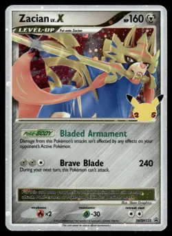 Pokemon Cards Zacian LV. X SWSH135 Sword & Shield Promo Holo Promo LP - Image 1