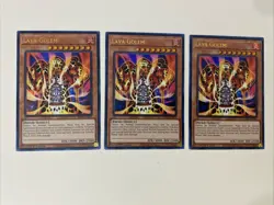 Yugioh - Lava Golem x 3 - 1st Edition Ultra Rare NM - Free Holo Card - C - Image 1