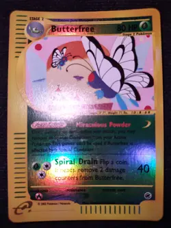 Butterfree 5/165 Reverse Holo Pokemon Trading Card Game eCard Expedition TCG NM - Image 2