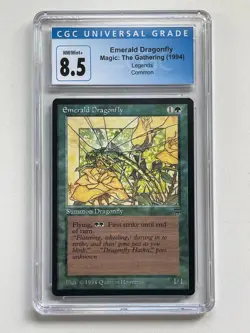 Emerald Dragonfly 1994 Legends Set Graded CGC 8.5 NM/Mint+ MTG Magic Cards - Image 1