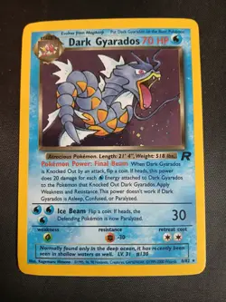 Dark Gyarados Holo Rare Team Rocket 8/82 Pokemon Card - WOTC 1999 LP - Image 1