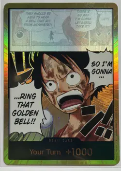 DON!! Card (Luffy) (Gold) Adventure on Kami's Island Foil - Image 1