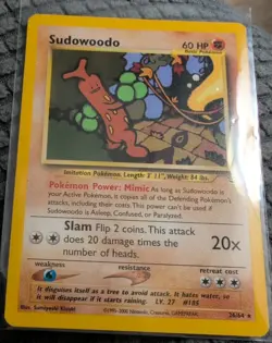 Sudowoodo 26/64 Rare Non Holo Neo Revelation Pokemon Card NM+ With Tracking 2a - Image 2