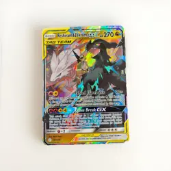Pokemon Reshiram & Zekrom GX 157/236 Tag Team Ultra Rare Cosmic Eclipse - Image 1