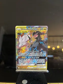 Pokemon Reshiram & Zekrom GX 157/236 Tag Team Ultra Rare Cosmic Eclipse - Image 2