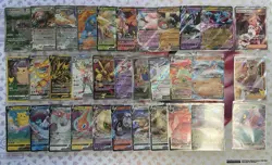 Pokemon TCG Rare UR AR FA IR EX V VMax 33 Cards Various Sets NM Condition - Image 1