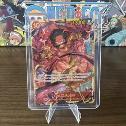 Bandai One Piece Card Game Gol D. Roger OP09-118 SEC Full Art Foil EN - Image 1