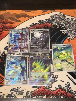 Pokemon TCG 5-Card Foil Full Art Lot Steelix Reuniclus Metang Iron Thorns ex - Image 1