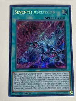 Yugioh - Seventh Ascension x 3 - 1st Edition Secret Rare NM - Free Holo Card - Image 2