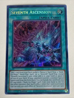 Yugioh - Seventh Ascension x 3 - 1st Edition Secret Rare NM - Free Holo Card - Image 3