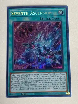 Yugioh - Seventh Ascension x 3 - 1st Edition Secret Rare NM - Free Holo Card - Image 4