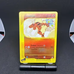 Growlithe #51 Reverse Holo Aquapolis 2002 51/147 E-Reader Pokemon Card LP - Image 1