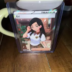 Pokemon TCG Prismatic Evolutions Eri Full Art Trainer Ultra Rare Card 136/131 - Image 1