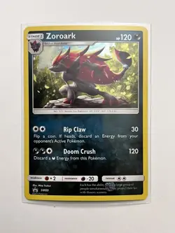 Zoroark SM89 Shining Legends Promo | Pokemon TCG NM + Zoroark Pin & Code Card - Image 2