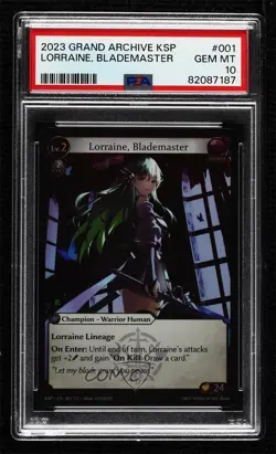 2023 Grand Archive - Kickstarter Promotional Cards Lorraine Blademaster #001 - Image 1