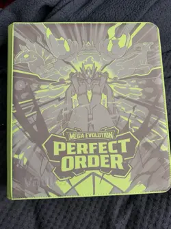 Pokemon TCG Mega Evolution Perfect Order Master set Binder 96% complete - Image 1