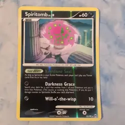 Pokemon Spiritomb TCG Reverse Holo League Promo Rare Card Arceus 32/99 LP - Image 1
