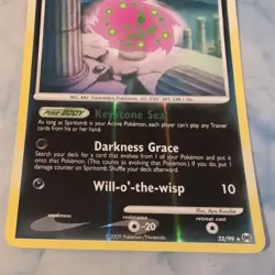 Pokemon Spiritomb TCG Reverse Holo League Promo Rare Card Arceus 32/99 LP - Image 2